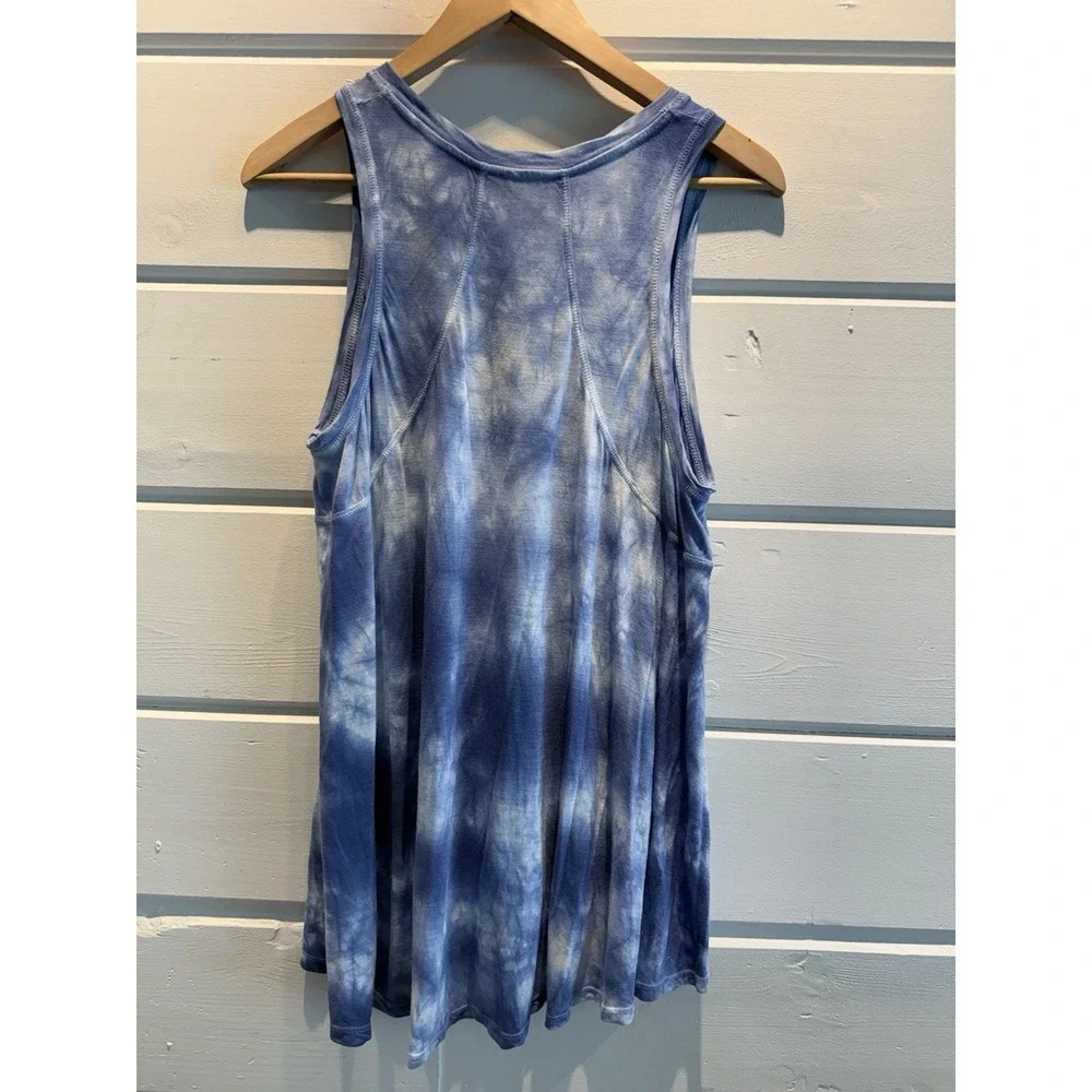 Sweaty Betty Blue Tie Dye Easy Peezy Tank Top Womens S Athleisure Boho Flowy - Picture 7 of 9